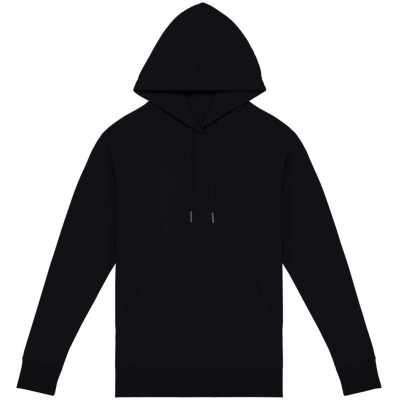 Ecologische damessweater met capuchon en raglanmouwen