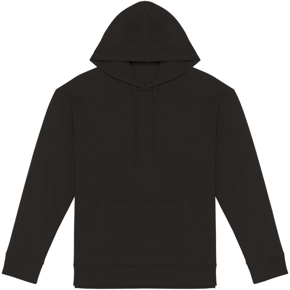 Ecologische uniseks sweater met capuchon en afhangende mouwen French Terry