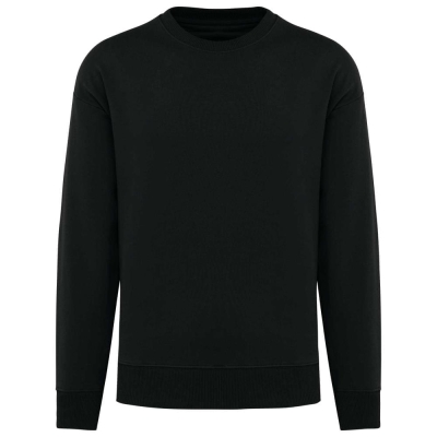Ecologische oversized uniseks sweater met ronde hals