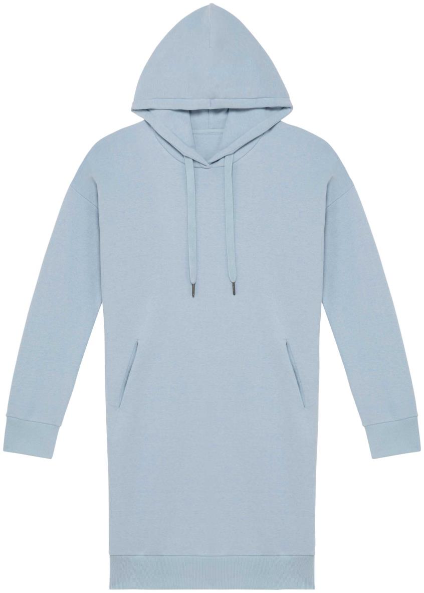 Ecologische sweaterjurk met capuchon