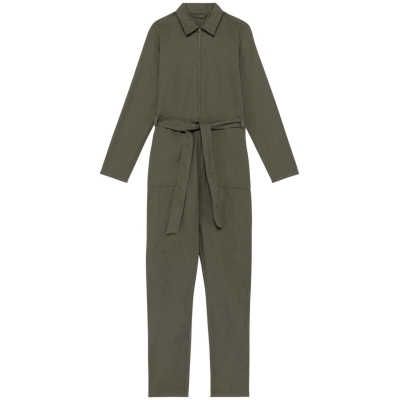 Ecologische verwassen jumpsuit dames