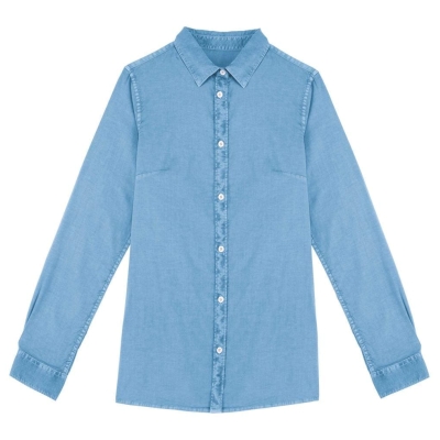 Ecologisch verwassen damesoverhemd