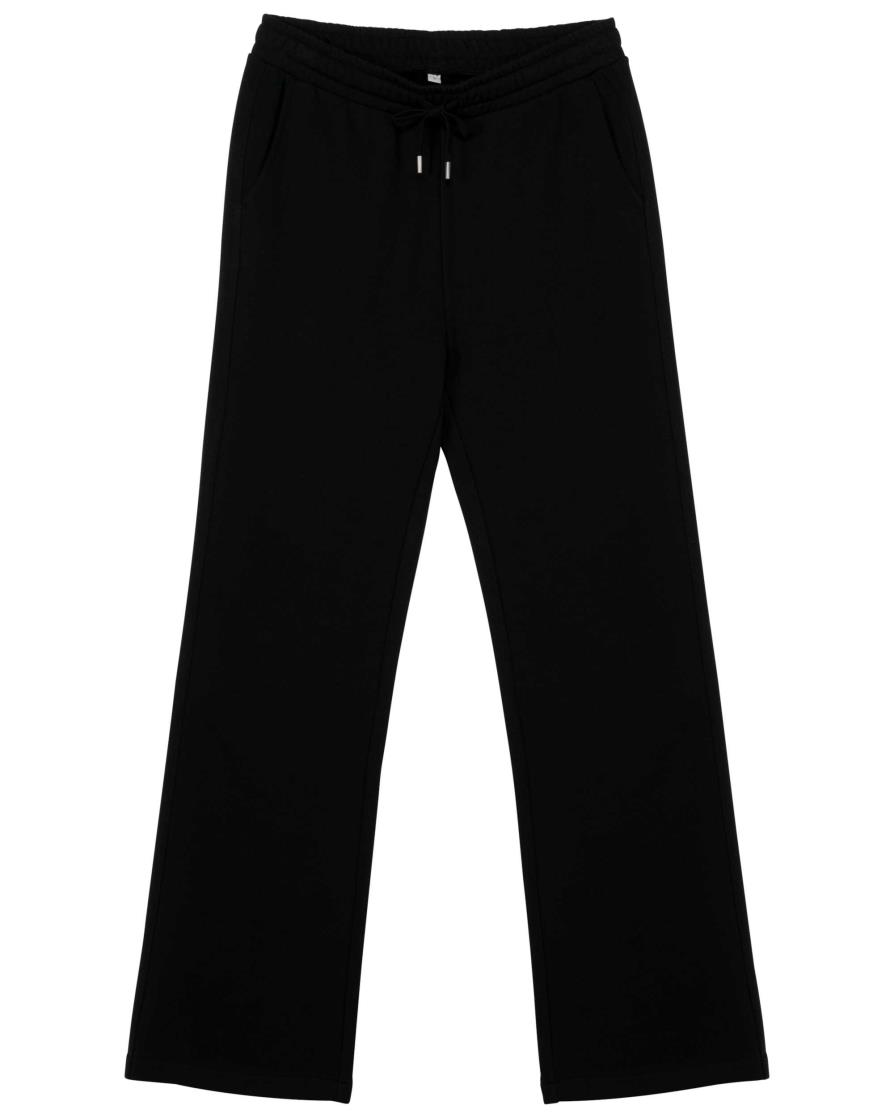 Ecologische wijde joggingbroek voor dames in French Terry
