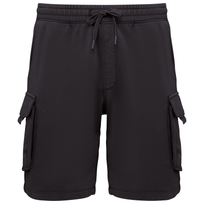 Duurzame verwassen herencargoshort van French Terry