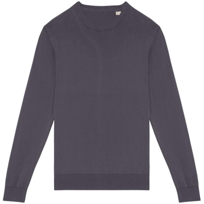 Ecologische verwassen herentrui met ronde hals