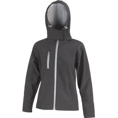 Core Ladies Tx Performance Hooded Soft Shell Jacket