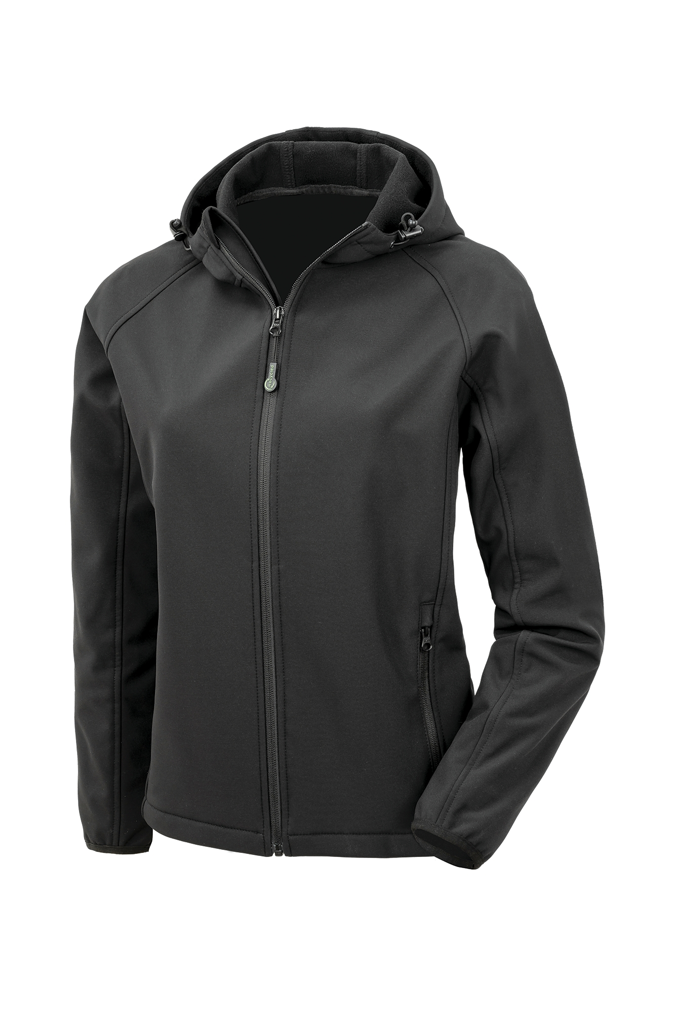 3-laagse gerecycleerde softshell met capuchon voor dames