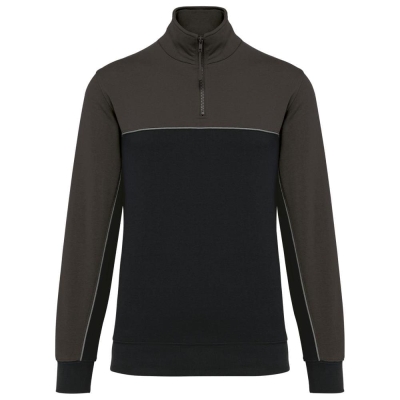 Ecologische uniseks sweater met ritskraag