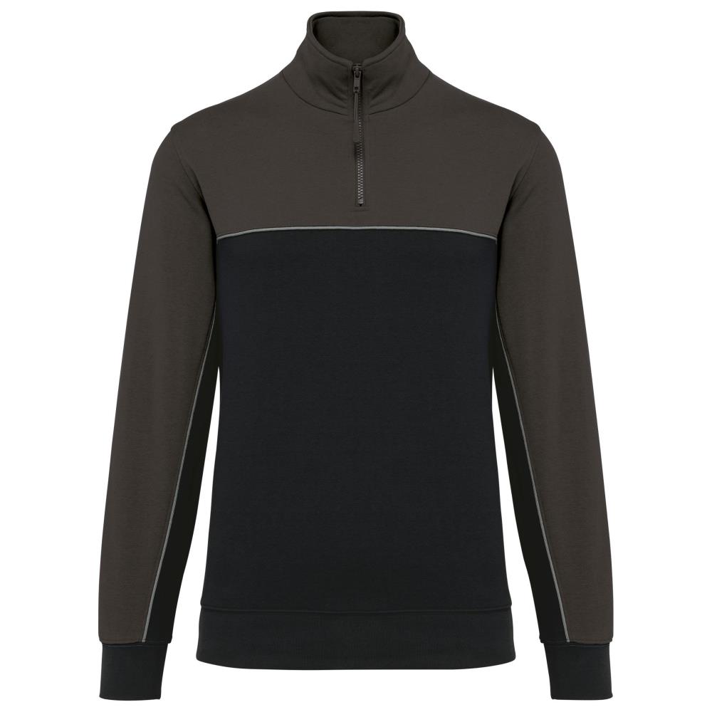 Ecologische uniseks sweater met ritskraag