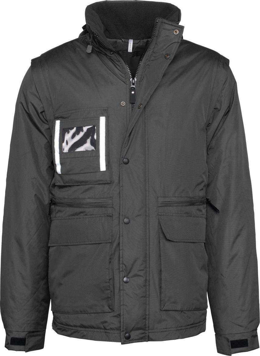 Workwear Parka Met Afritsbare Mouwen