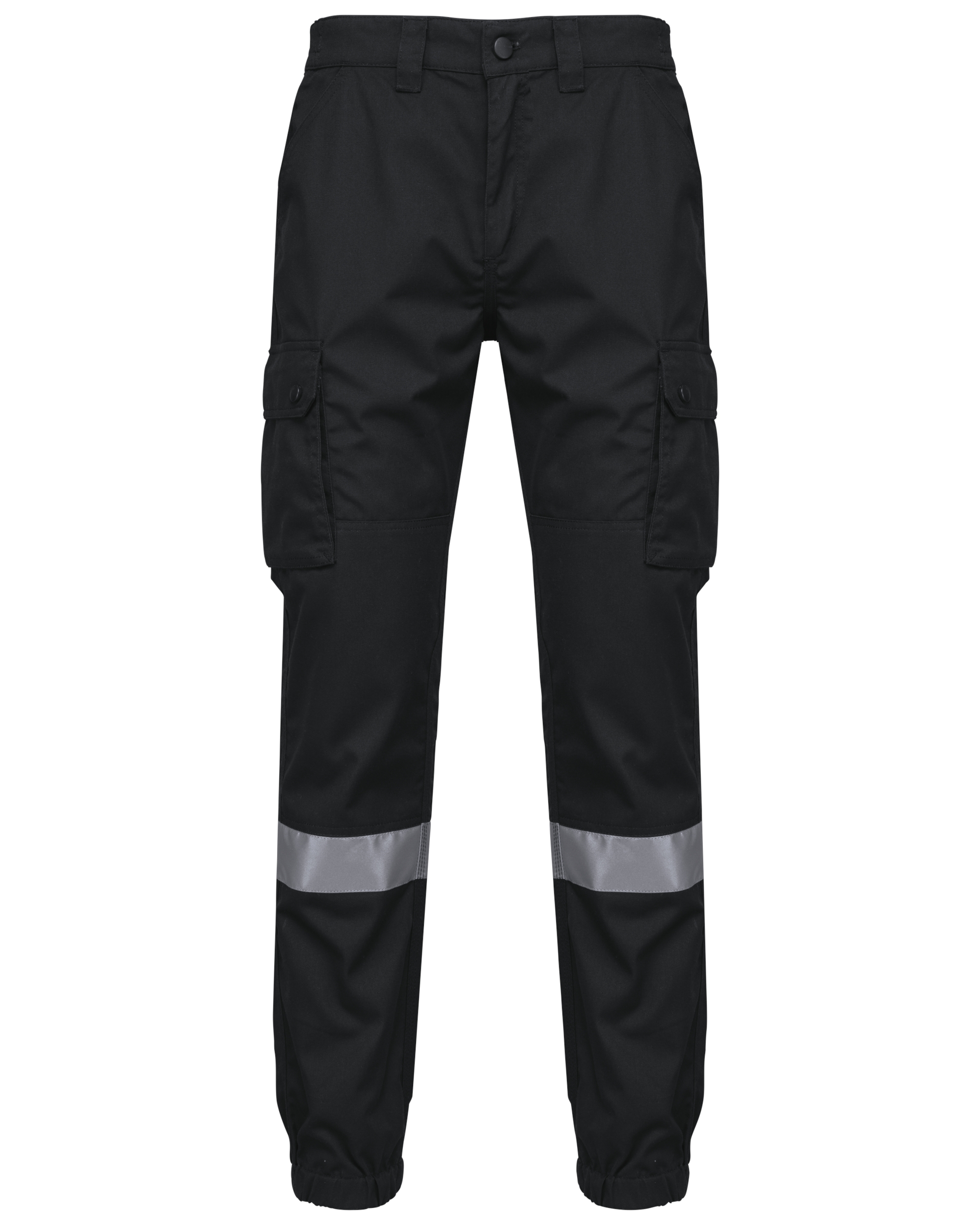 Uniseks Cargobroek uniseks met elastische boord en reflecterende strook